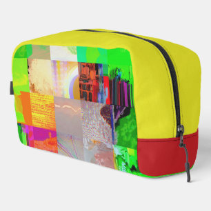 Bus 1521 Abstrakte Glitch-Art Cyberpunk-Gitter Waschbeutel