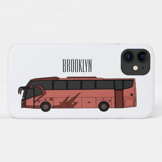 Bus Cartoon-Illustration Case-Mate iPhone Hülle (Rückseite (Horizontal))