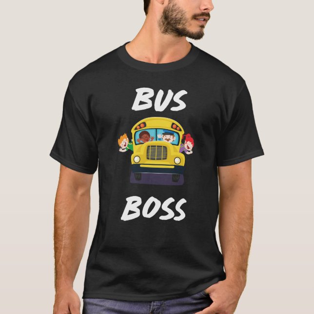 Bus-Chef-Schulbustreiber-Monitor-T - Shirt (Vorderseite)