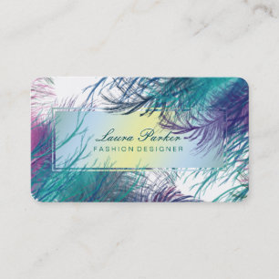 Bus der Filiale Peacock Makeup Artist Hair Stylist Visitenkarte