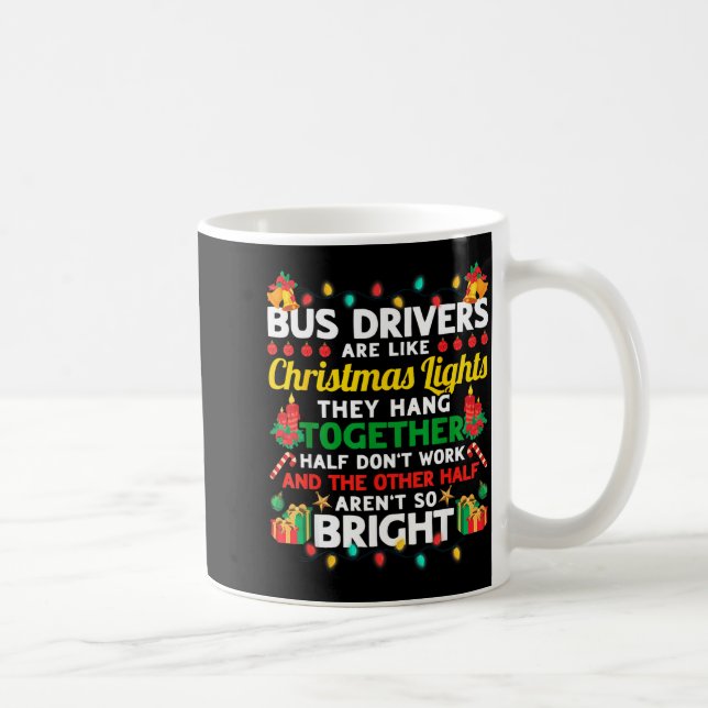 Bus Driver Co-worker Christmas Surprise Uni-adults Kaffeetasse (Rechts)