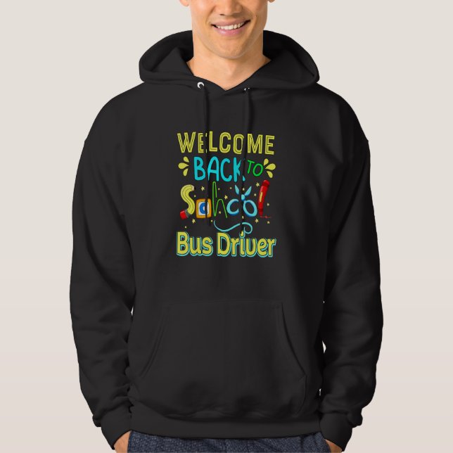 Bus Driver First Day Of School Y'All Gonna Learn T Hoodie (Vorderseite)