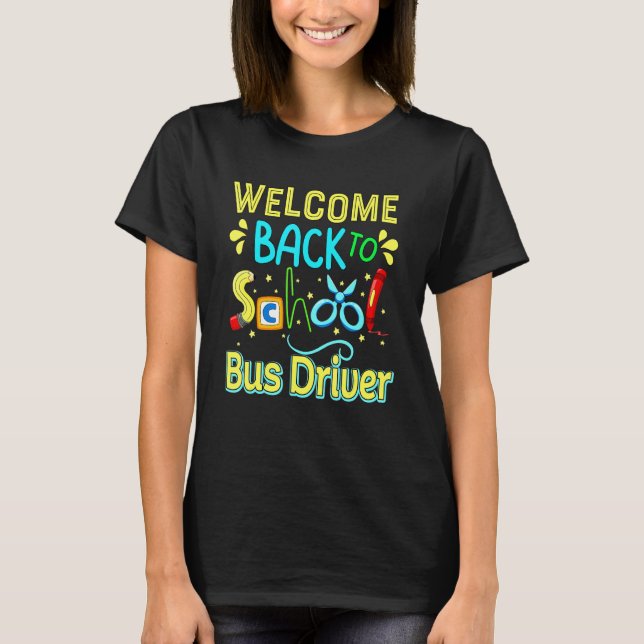 Bus Driver First Day Of School Y'All Gonna Learn T T-Shirt (Vorderseite)