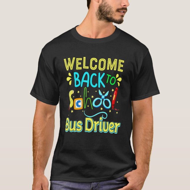 Bus Driver First Day Of School Y'All Gonna Learn T T-Shirt (Vorderseite)