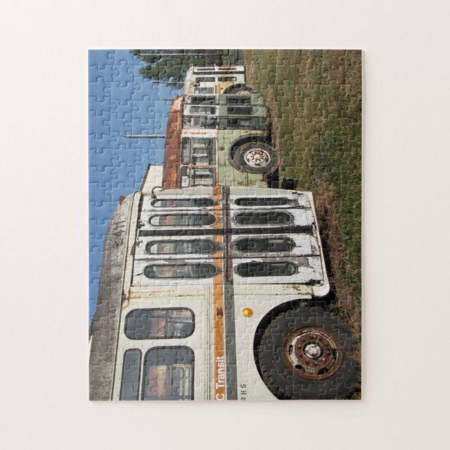 Bus-Friedhof Puzzle (Vertikal)