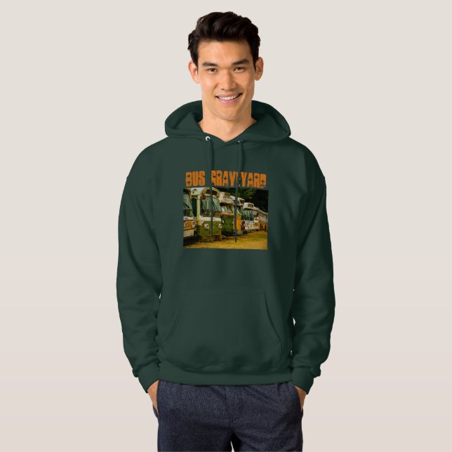 Bus Graveyard Men's Basic Hooded Sweatshirt (Vorne ganz)