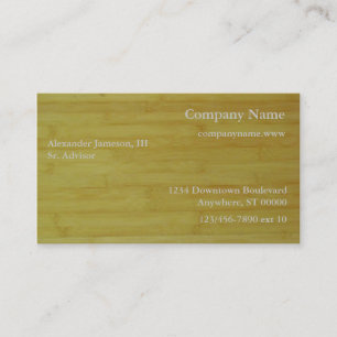 Bus. Karte - Bambusbretter