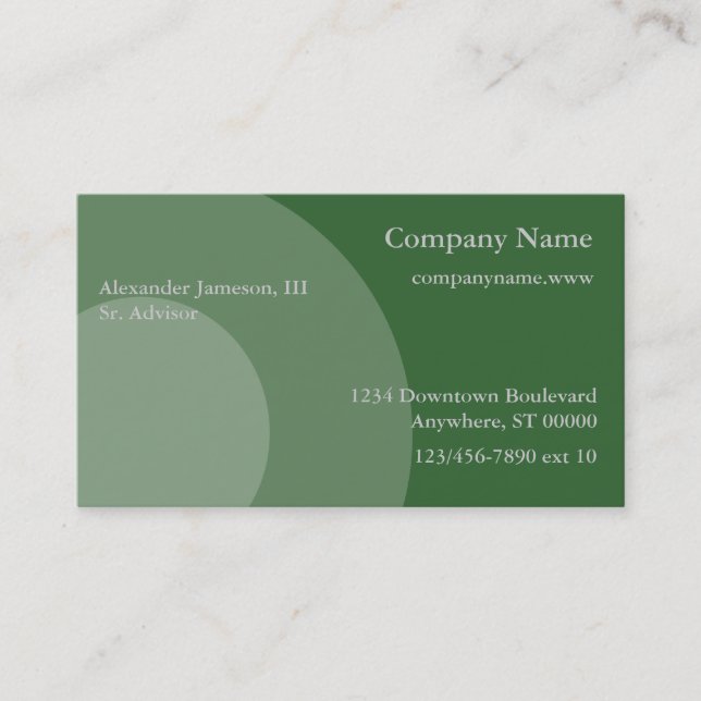 Bus. Karte - Grafikkreise (Vorderseite)