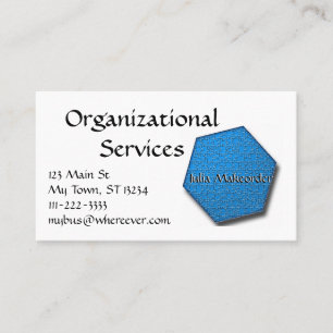 Bus. Karte - Hexagon Jigsaw Puzzle in blau