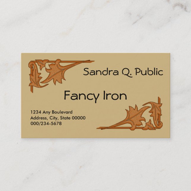 Bus. Karte - Leafarbenhalterungen (Vorderseite)