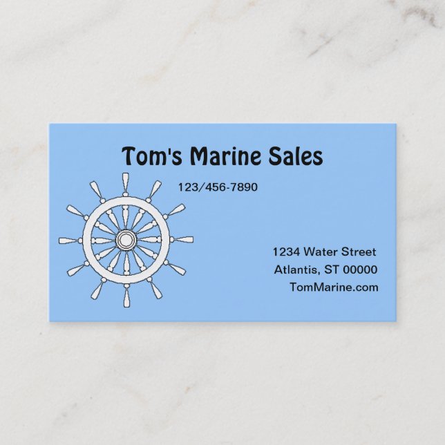 Bus. Karte - Schiffshilfe (Vorderseite)