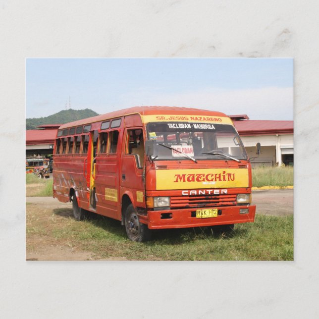 Bus Postkarte (Vorderseite)