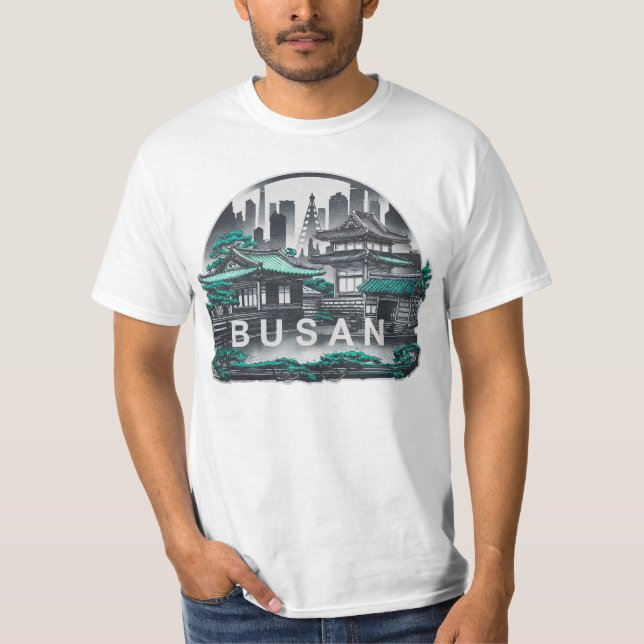 Busan City Südkorea T-Shirt (Vorderseite)
