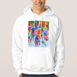 Busan South Korea City Map Hoodie