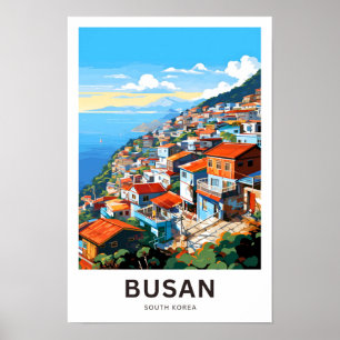 Busan South Korea Travel Print Poster