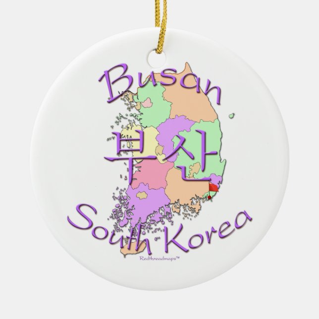Busan Südkorea Keramik Ornament (Vorne)