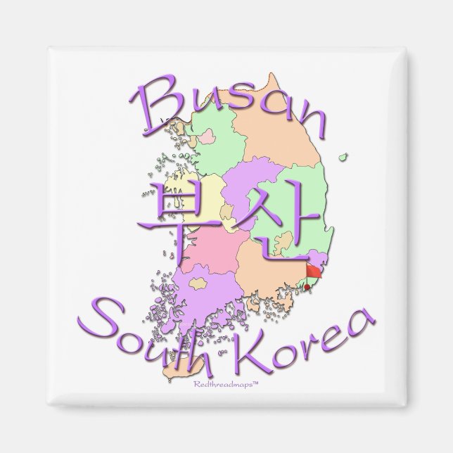 Busan Südkorea Magnet (Vorne)