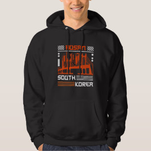 Busan Vacation Holiday Südkorea Flag 1 Hoodie