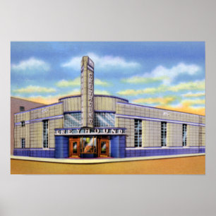 Busbahnhof Evansville Indiana Greyhound Poster