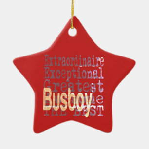 Busboy Extraordinator Keramik Ornament