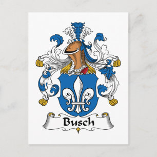 Busch-Familienwappen Postkarte