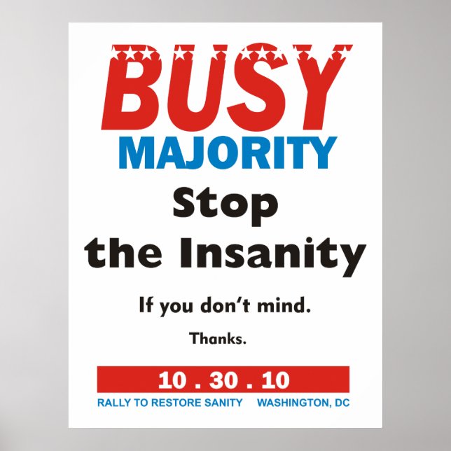 Busch Majority poster (Vorne)