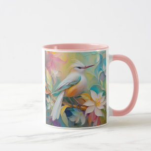 Büscheliger Goldener Fantasie Vogel Tasse