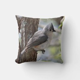 Büscheliger Titmouse im Frühjahr Kissen