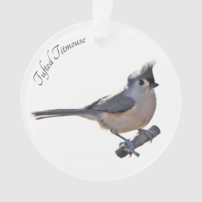 Büscheliger Titmouse Ornament (Vorderseite)