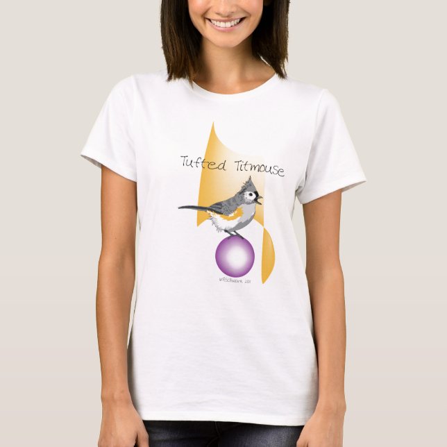 Büscheliger Titmouse T-Shirt (Vorderseite)