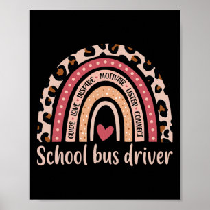 Busfahrer 100. Schulbusfahrerwoche Poster