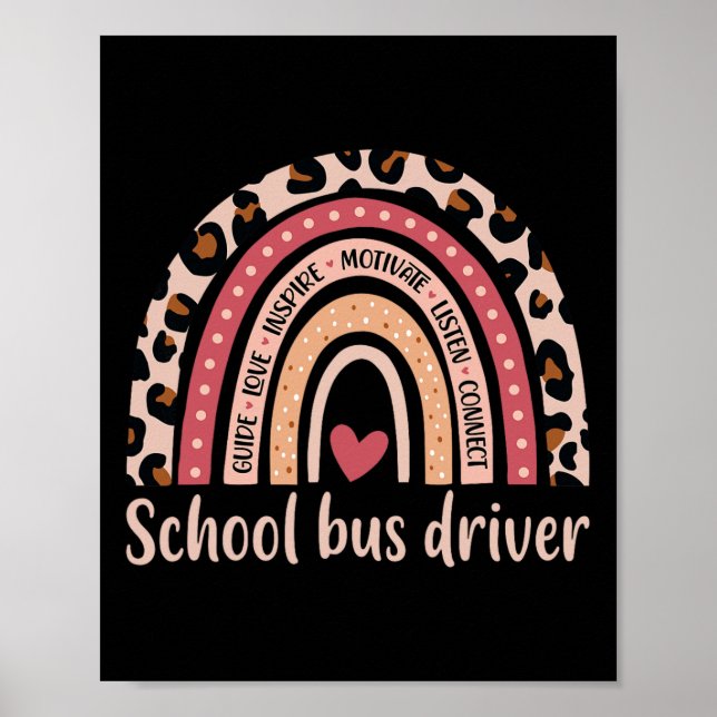 Busfahrer 100. Schulbusfahrerwoche Poster (Vorne)