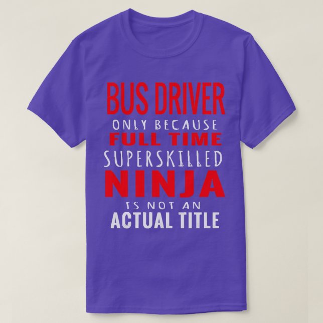 Busfahrer 44 T-Shirt (Design vorne)