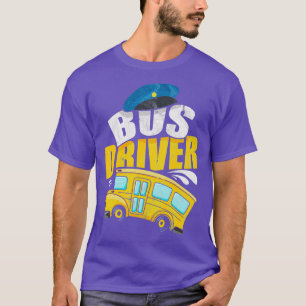 Busfahrer Beruf Omnibus Bushaltestelle 5 T-Shirt