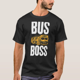 Busfahrer der Busschule Grafikbekleidung T-Shirt