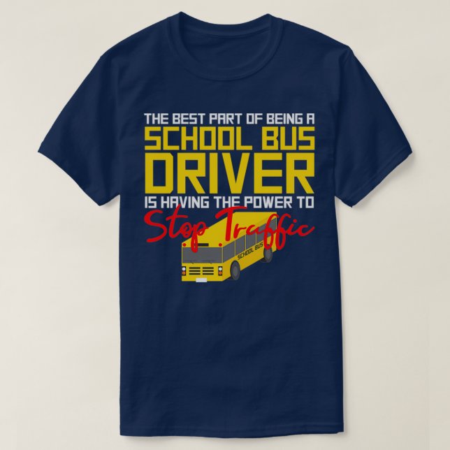 Busfahrer der Funny School 19 T-Shirt (Design vorne)
