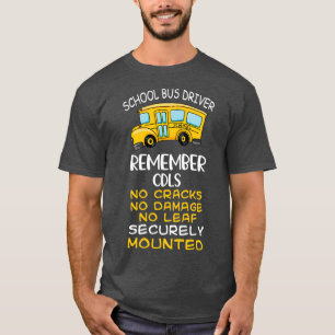 Busfahrer der Funny School geben keine Risse, kein T-Shirt
