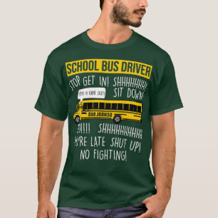 Busfahrer der Gelben Busgesellschaft Shirt School 