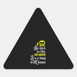 Busfahrer Dreieckiger Aufkleber