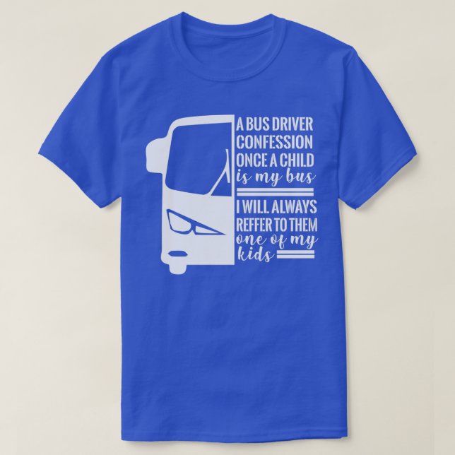 Busfahrer-Geschenktreiber T-Shirt (Design vorne)