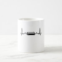 Busfahrer Heartbeat Schoolbus Geschenke