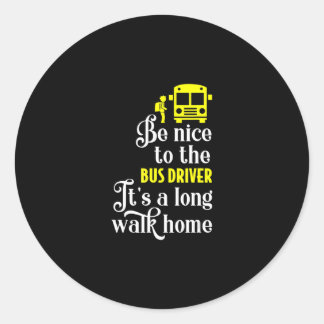Busfahrer Runder Aufkleber