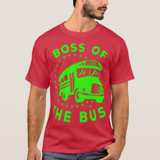 Busfahrer-Schulbus-Chef des Busses T-Shirt