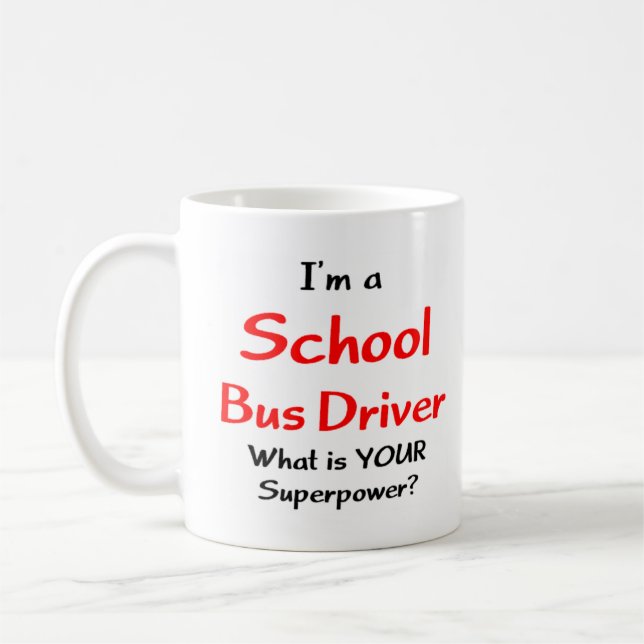 Busfahrer, Schule Kaffeetasse (Links)