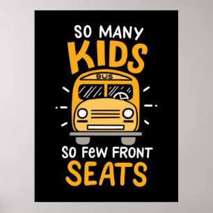 Busfahrer so viele Kinder Poster