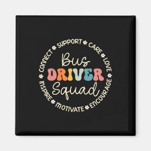 Busfahrer-Team-Schätzungs-Woche Zurück zur Schule Magnet