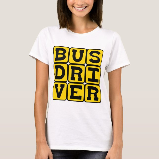 Busfahrer, Transportberuf T-Shirt (Vorderseite)