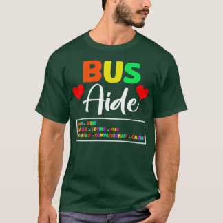 Busfahrer unterstützen Niedliche Schule T-Shirt