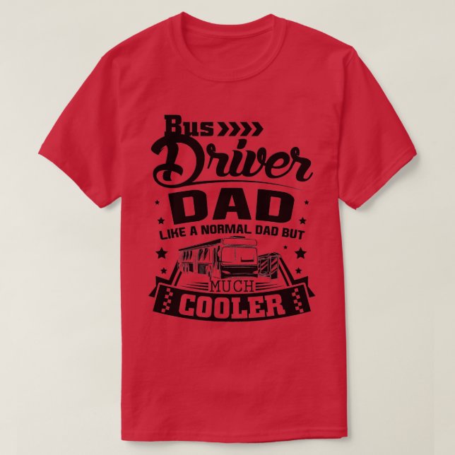 Busfahrer Vater 2 T-Shirt (Design vorne)