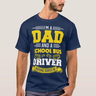 Busfahrer Vater Funny Vater Schulbusfahrer Geschen T-Shirt